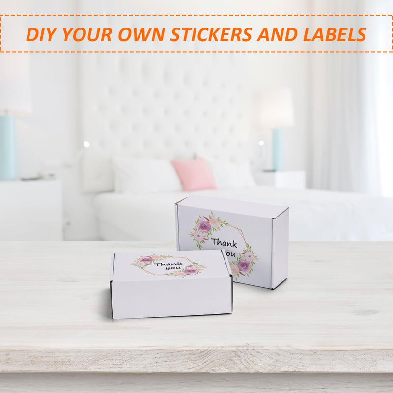 Horlimer 9X6X3 Shipping Boxes Set Of 30  White Corrugated Cardboard Mailer Box For Packing Small Business - Image 4