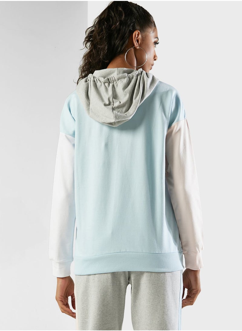 FILA - Colour Block Hoodie - Image 1