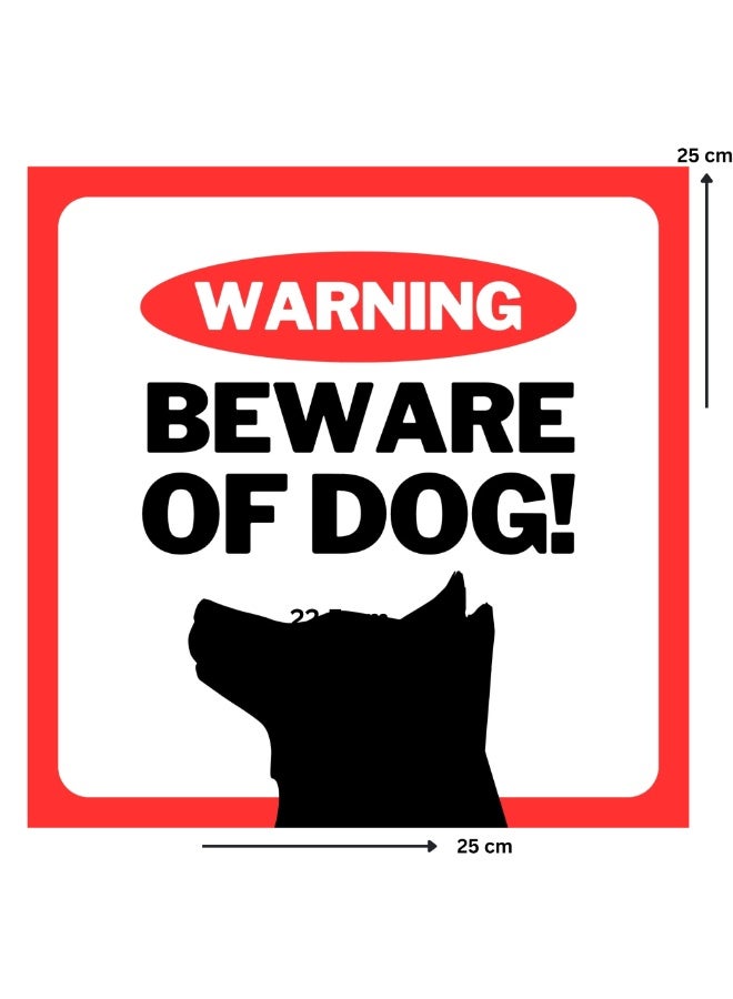 Beware of Dog Safety Warning Sticker – Waterproof Vinyl Sign for Home, Gate & Security - Image 1