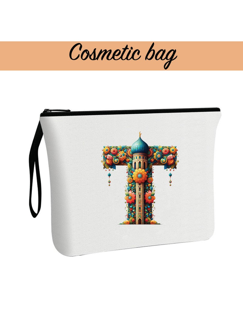 PRINTSHOP4ME Pack of 3 Initial Monogram Gift Set - Black Coffee Mug, Cosmetic Bag and Cotton Tote bag Set - Gift Set for Her - Perfect for Ramadan, School, Travel and Birthday Gift - Image 4