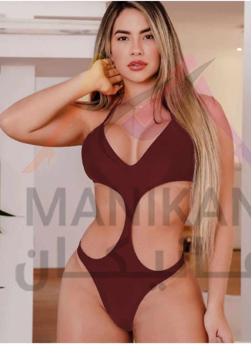 MANIKAN Women's Lingerie one-piece cut from the sides  - Image 1