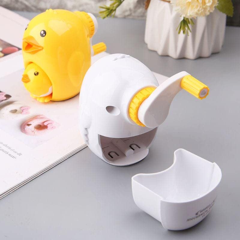 TEMSON Sharpener for Kids – Kawaii Chick Animal Style Pencil Sharpener Hand Mechanical Cutting Tools Stationery/Birthday Return Gift for Kids (CL-215) (White) - Image 2