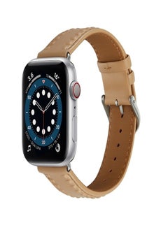 Zaboon Embossed Love Genuine Leather  Watch Band For Apple Watch 8 45mm  - Image 1