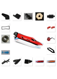 Weili WL915-A Remote Control Brushless High-speed Boat Accessories Electric Speedboat Children's Toy Model Accessories-Color:1.WL915-A-01 Red