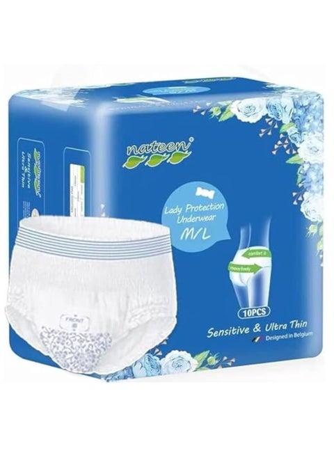 Women Disposable Period Pants Sanitary Napkin Ultra Overnight Protection Breathable Pads Medium Large Sanitary Napkin Pads
