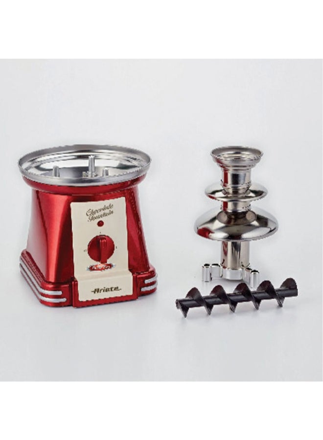 Ariete 90W Party Time Chocolate Fondue Fountain Machine Red 500g 00C296200ARAS 00C296200ARAS - Image 2