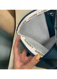 LACOSTE Lacoste Women's Concept Fashion Versatile Small Zipper Handbag Shoulder Bag peacock blue  - Image 4