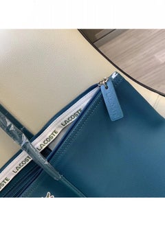 LACOSTE Lacoste Women's Concept Fashion Versatile Small Zipper Handbag Shoulder Bag peacock blue  - Image 3