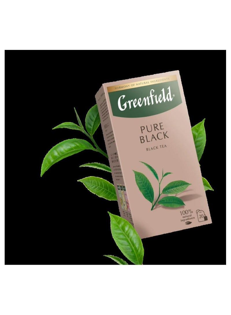 جرين فيلد سوبريم شاي إيرل جراي أسود 20 كيس شاي 40 جم - Image 2