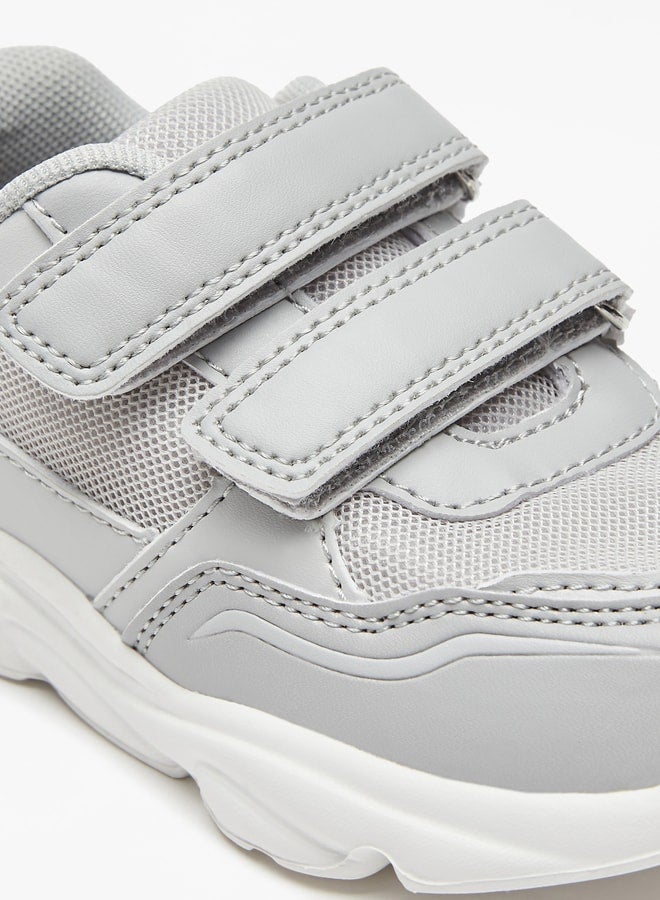 LBL by Shoexpress Mesh Textured Sneakers with Hook and Loop Closure  - Image 5