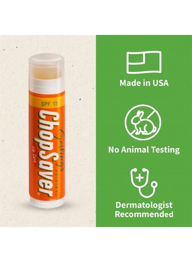 chopsaver Goslings Original ChopSaver SPF 15 Lip Care, All Natural Lip Balm with SPF, 0.15 Oz (Pack of 6) - Image 2