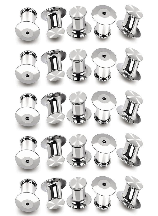 Hession Metal Pin Backs Locking Pin Keppers Clasp Nickel Plated Copper 25 Pieces - Image 1