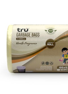 Tru Vanilla Scented Garbage Bags Compact Roll 46x52cm 6 Gallon ( 30pc x 3 Rolls ) 90 bags  - Image 3