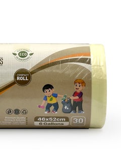 Tru Vanilla Scented Garbage Bags Compact Roll 46x52cm 6 Gallon ( 30pc x 3 Rolls ) 90 bags  - Image 4