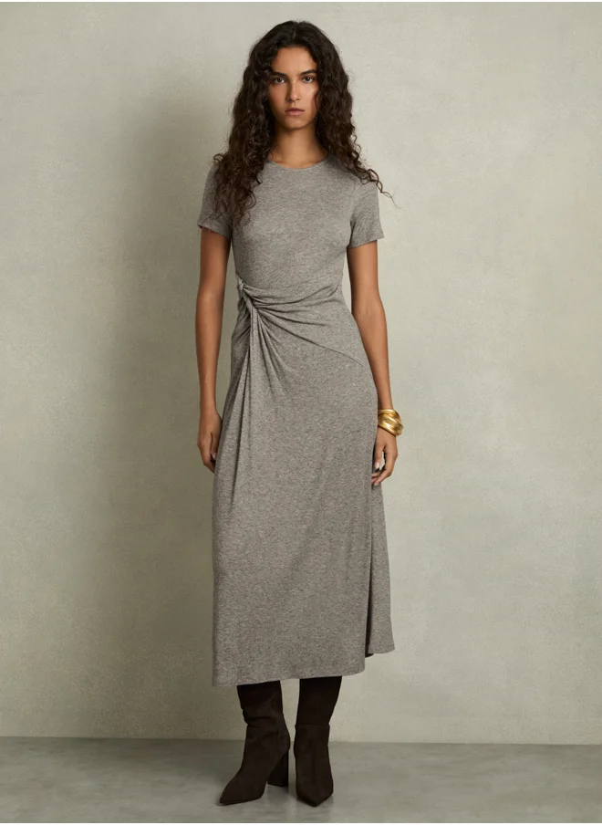 REISS Midi Jersey Dress