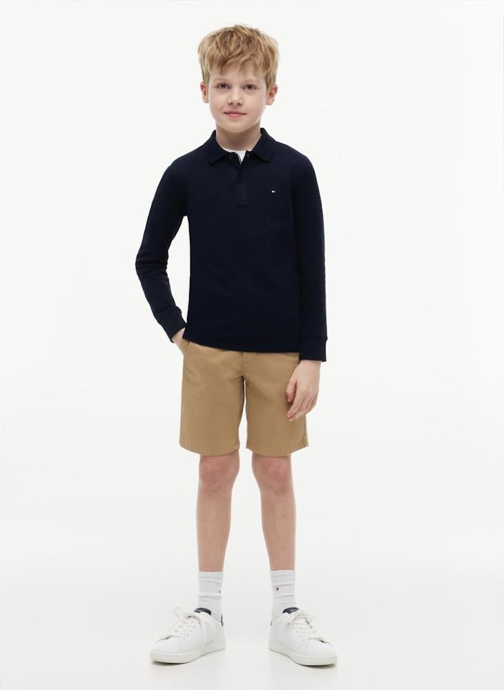 TOMMY HILFIGER Essential Regular Fit Long Sleeve Polo Shirt - Image 4
