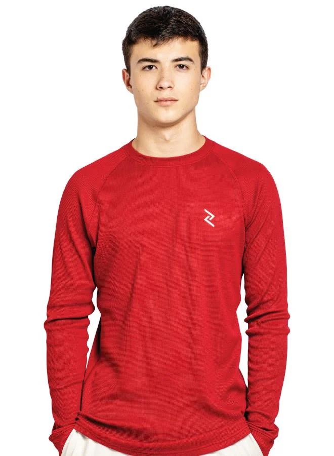 ZAECY Men's Full-Sleeve Crew T-Shirt