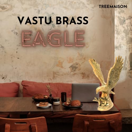 TREE MAISON CORONATING HOMES Vastu Brass Flying Eagle Statue Sculpture Decorative Garuda Statue for Home Decor Handcrafted Showpiece Vastu Gift Item 5 X 8 X 15 CM 690 Gram Approx Pack of 1 - Image 4
