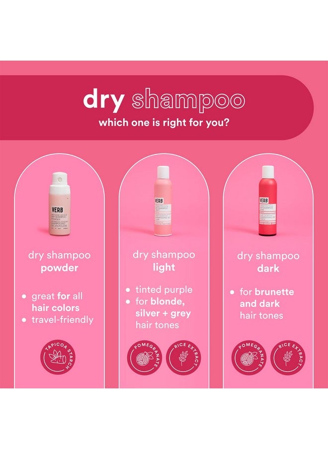 verb Dry Shampoo Dark Tones Gentle Cleanse Style Extender & Light Volume Refreshing Dry Shampoo Spray Removes Oil & Adds Volume Vegan Sulfate Free Dry Shampoo For Light Tones 61Ml / 1.7 Oz  - Image 2