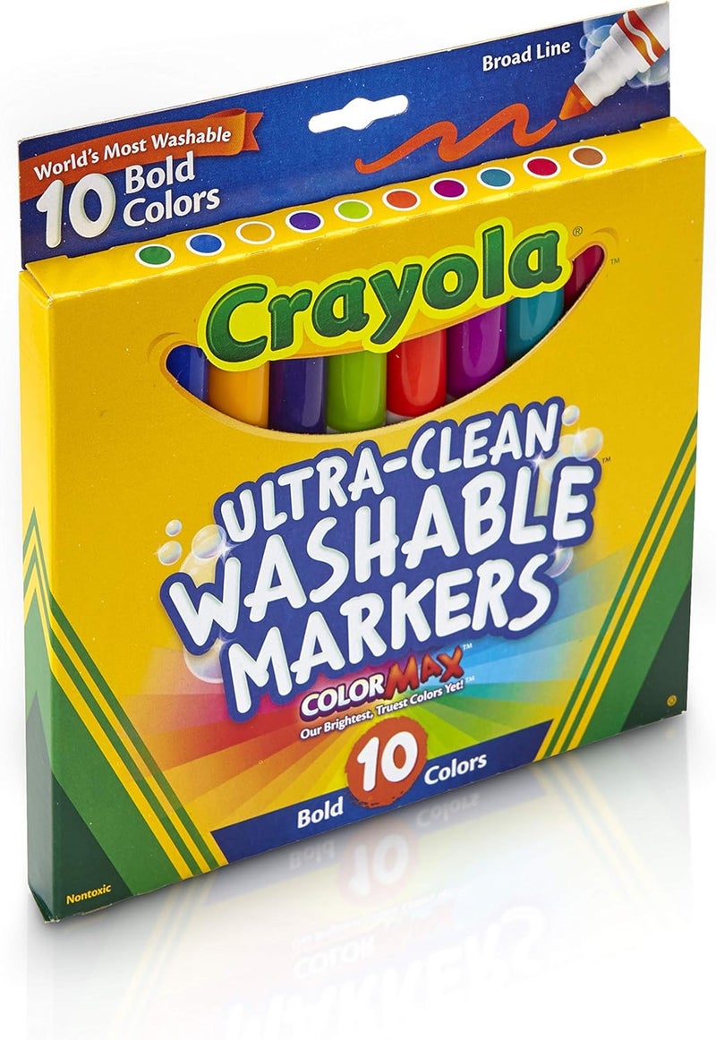 كرايولا أقلام تلوين فائقة النظافة وقابلة للغسل، متعددة الألوان، Cy58-7853 - Image 2
