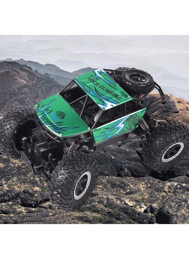 Jack Royal - Jack Royal 18/KMPH 1:14 Scale Powerful Racing Metal Rock Crawler 4 Wheel Drive Remote Control Rock Climber High Speed Monster Racing Car (Green) - Image 1
