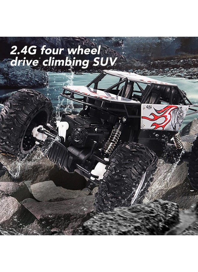 Jack Royal - Jack Royal 18/KMPH 1:14 Scale Powerful Racing Metal Rock Crawler 4 Wheel Drive Remote Control Rock Climber High Speed Monster Racing Car (Green) - Image 1