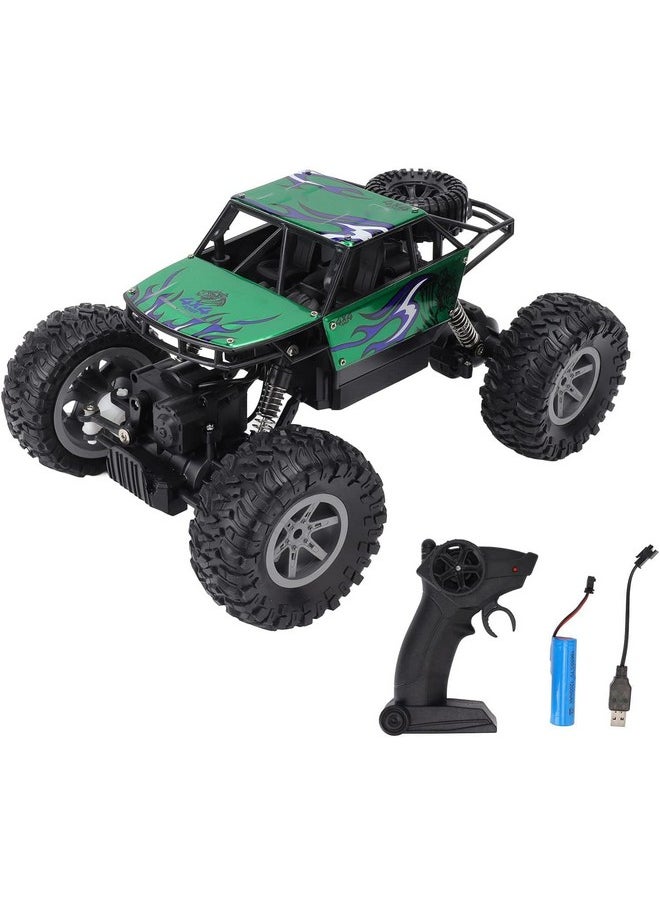 Jack Royal - Jack Royal 18/KMPH 1:14 Scale Powerful Racing Metal Rock Crawler 4 Wheel Drive Remote Control Rock Climber High Speed Monster Racing Car (Green) - Image 1