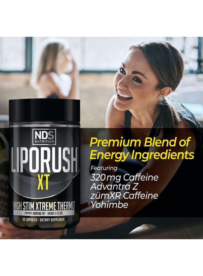 LIPORUSH ليبوروش NDS للتغذية XT - مركب حراري مركز للغاية مع L-كارنيتين و Teacrine لتقليل الدهون - يدعم أقصى طاقة وتركيز وحرق السعرات الحرارية ومدر للبول والتحكم في الشهية (60 كبسولة) - Image 4