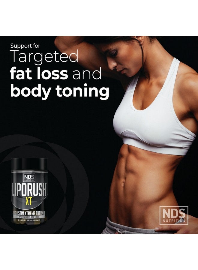 LIPORUSH ليبوروش NDS للتغذية XT - مركب حراري مركز للغاية مع L-كارنيتين و Teacrine لتقليل الدهون - يدعم أقصى طاقة وتركيز وحرق السعرات الحرارية ومدر للبول والتحكم في الشهية (60 كبسولة) - Image 5