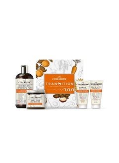 Transition Kit - Vegan Haircare Kit for Dry, Wavy, Curly or Coily Hair (1 x 12oz, 1 x 8oz, 2 x 2oz)