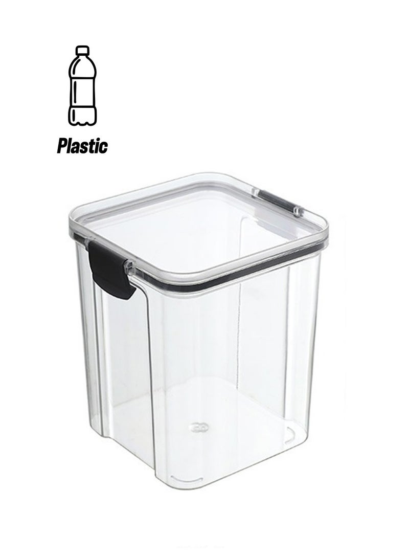  CityRiya-Long حاويات تخزين الأغذية مختومة مجموعة من الحبوب الجافة الحاويات البلاستيكية مطبخ تخزين المواد الغذائية غرفة تخزين الأنسجة لا تحتوي على ثنائي الفينول أ الحبوب المطبخ وعاء من البلاستيك الأرز حاوية تخزين ال - Image 1