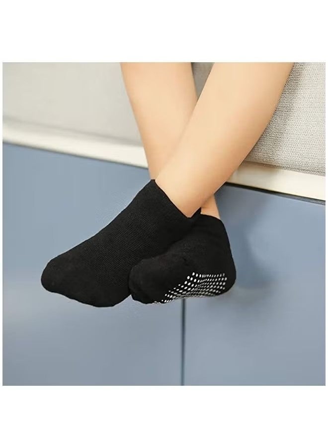 Baby Non Slip Grip Ankle Socks with Non Skid Soles for Infants Toddlers Kids Boys Girls(M) - Image 3