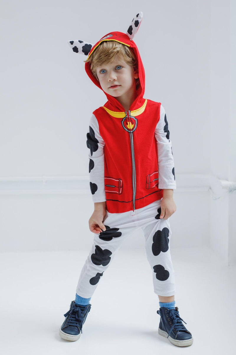 Nickelodeon Paw Patrol Marshall Toddler Boy Girl Zip Up Cosplay Coverall 3T - Image 4