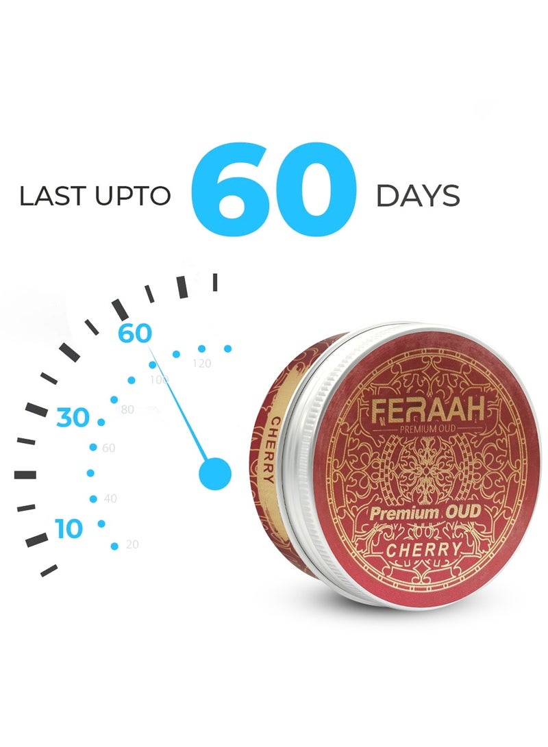 Generic FERAAH Oud Series Air Freshener Cherry – 60 Days Long Lasting, Organic Scent, Spill-Proof Can, Alcohol-Free, for Car, Home & Office Use  - Image 2