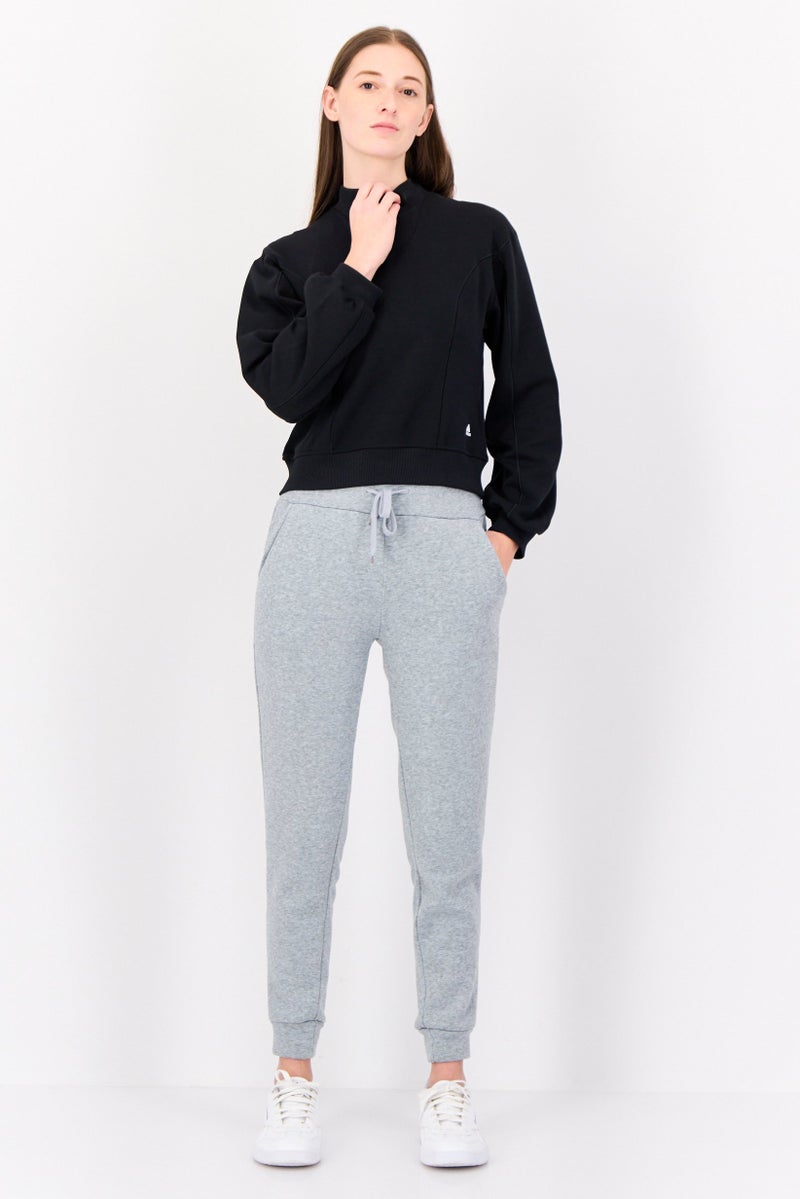 Adidas سويت شيرت رياضي نسائي بأكمام طويلة مناسب في الهواء الطلق، أسود - Image 4