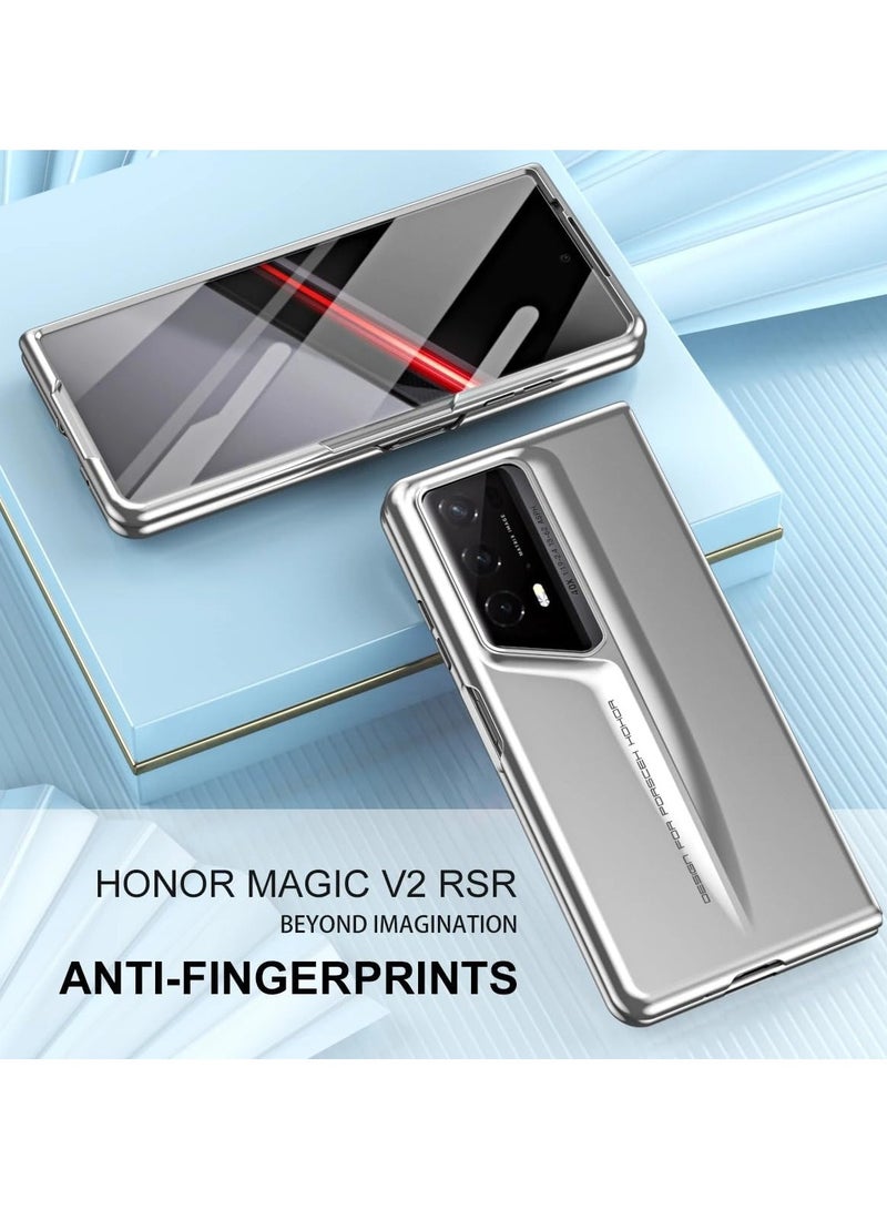 general Case Compatible with Honor Magic V2 RSR Porsche Design Phone Case, 360 Full Coverage AG Frosting Cover Comes with Glass Front Film Ultra-light and Ultra-thin Protective Case - Image 2