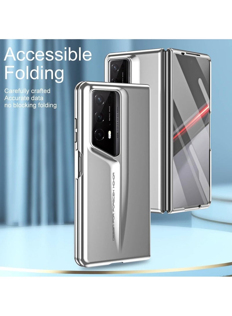 general Case Compatible with Honor Magic V2 RSR Porsche Design Phone Case, 360 Full Coverage AG Frosting Cover Comes with Glass Front Film Ultra-light and Ultra-thin Protective Case - Image 4