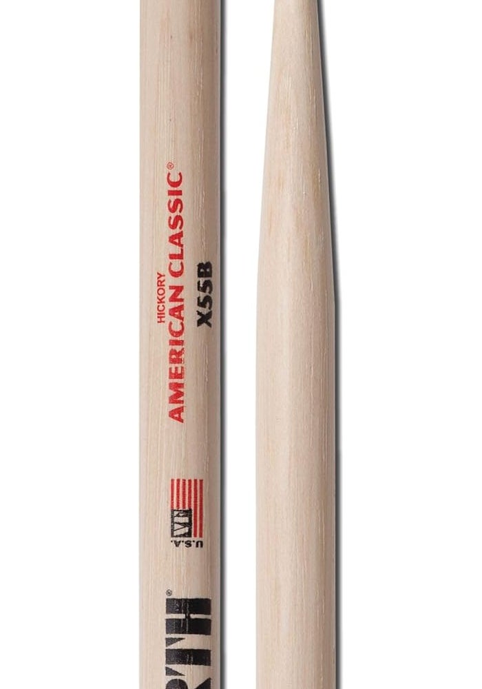 Vic Firth American Classic® X55B Drumsticks - Hickory Wood Tip - Image 1