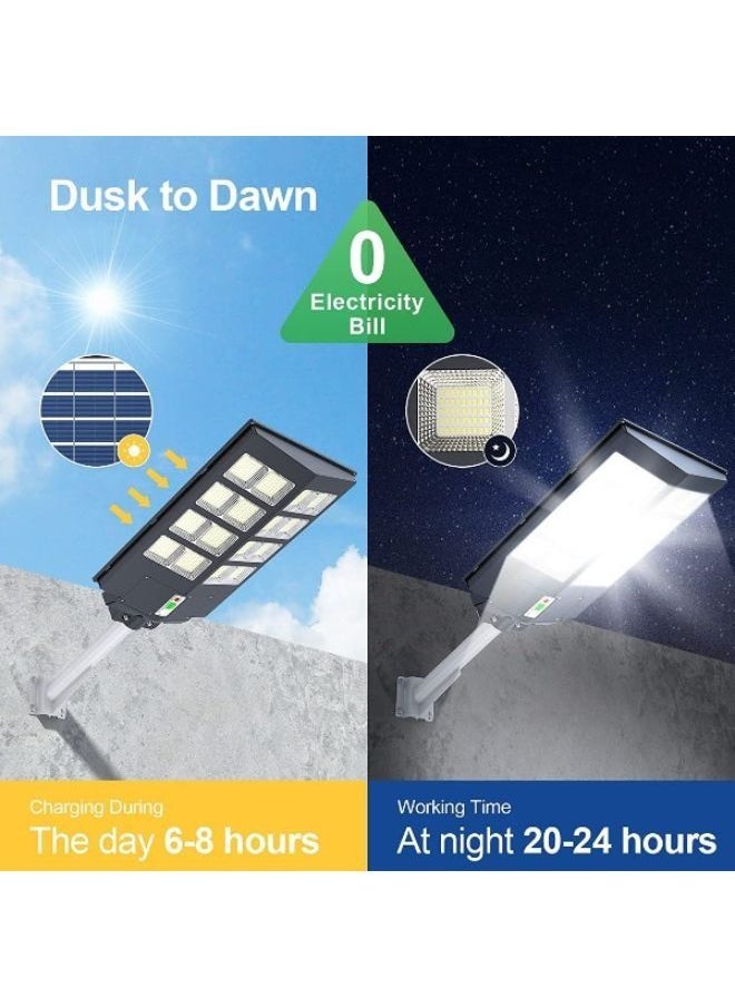 Generic - 3600W Solar Street Light Dusk to Dawn with Remote Control Motion Sensor Solar Lights Outdoor Waterproof Perfect for Patio, Shed, Garden, Backyard - Image 1