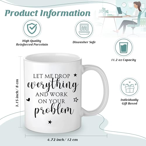 Inbagi 3 Pcs Secretary Gift for Women School Secretary Appreciation Gift Funny Makeup Bags Sarcasm Cosmetic Bag 11 oz Youre Awesome Coffee Mug Secretary Keychain for Administrative Professionals - Image 3