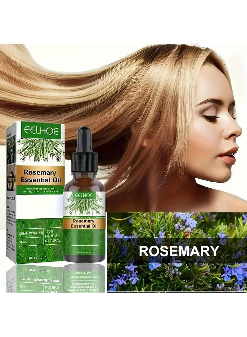 EELHOE Rosemary Essential Oil for Hair Growth Pure Organic Rosemary Oil for Dry Damaged Hair and Growth Hair Scalp Oil Pure and Natural Premium Quality Oil Hair Loss Treatment Oil for Men and Women - Image 3