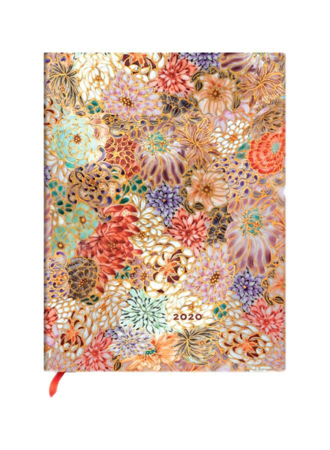 NIBEMINENT Kikka Ultra Horizontal 2020 Diary Red/Brown/Gold