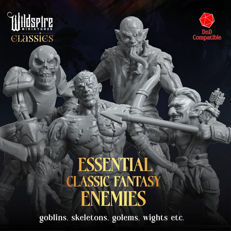 Wildspire Horde Reinforcements Set - Monsters & Encounters for DND Miniatures Bulk Set 28mm Unpainted DND Minis for Dungeons Dragons | D&D Minis RPG Tabletop Gaming | Fantasy Figurines TTRPG I Realm Reforged - Image 2