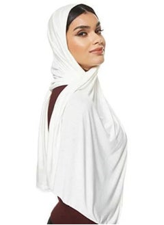 SHOPI Jersey Stretch Hijab Off White  - Image 1