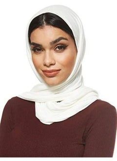 SHOPI Jersey Stretch Hijab Off White  - Image 2