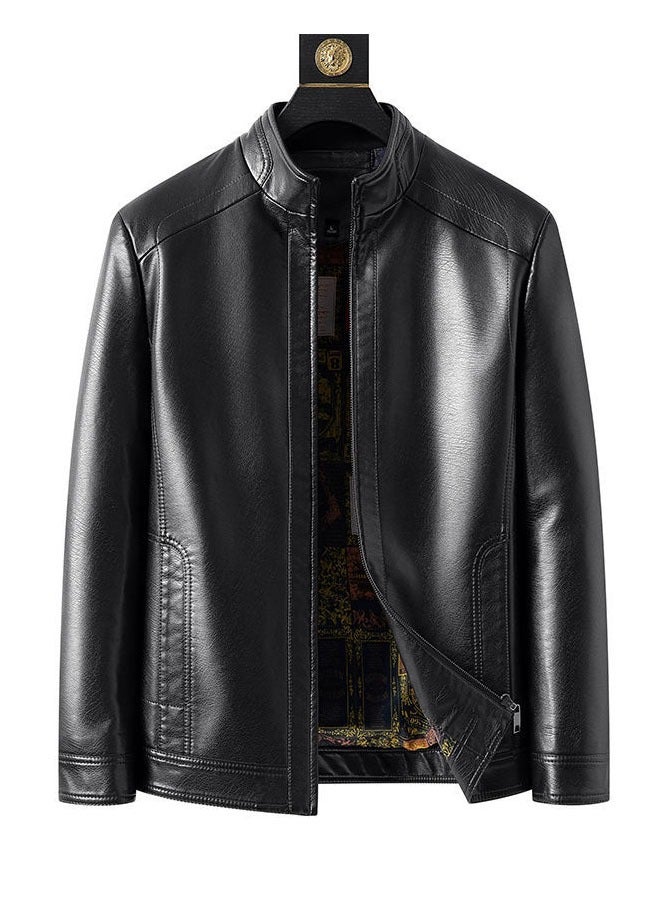 2024 High Quality New Model Long plus velvet Jacket Black - Image 1