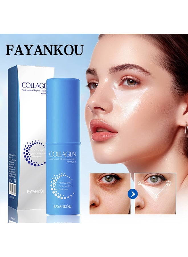 FAYANKOU Collagen Eye Cream Stick 7g - Moisturizing, Anti-Wrinkle, Repairing and Hydrating Eye Cream - Image 1