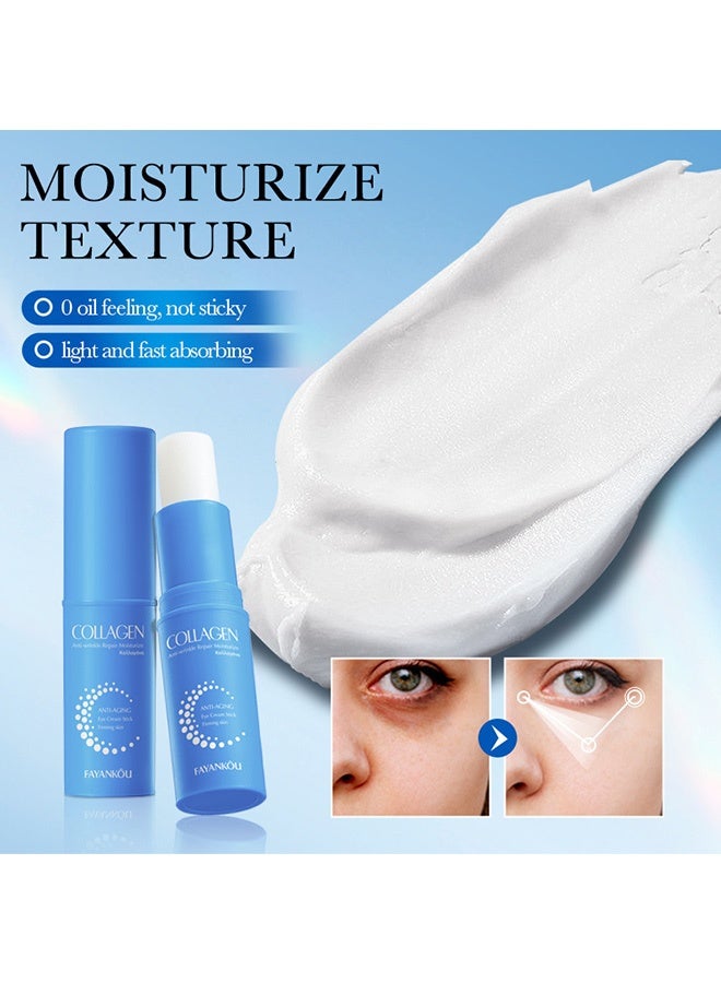 FAYANKOU Collagen Eye Cream Stick 7g - Moisturizing, Anti-Wrinkle, Repairing and Hydrating Eye Cream - Image 3