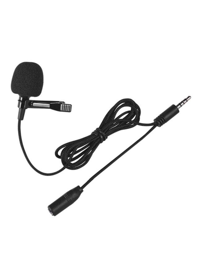 NIBEMINENT Portable Clip-On Lapel Lavalier Condenser Mic D5927 Black - Image 1