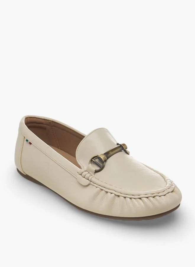 رنزه  رجني Women Metallic Accent Loafers